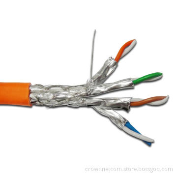 CAT7 SSTP Solid Cables Cat 7 Copper wires AWG23 - LSOH/LSZH Ethernet Cablev